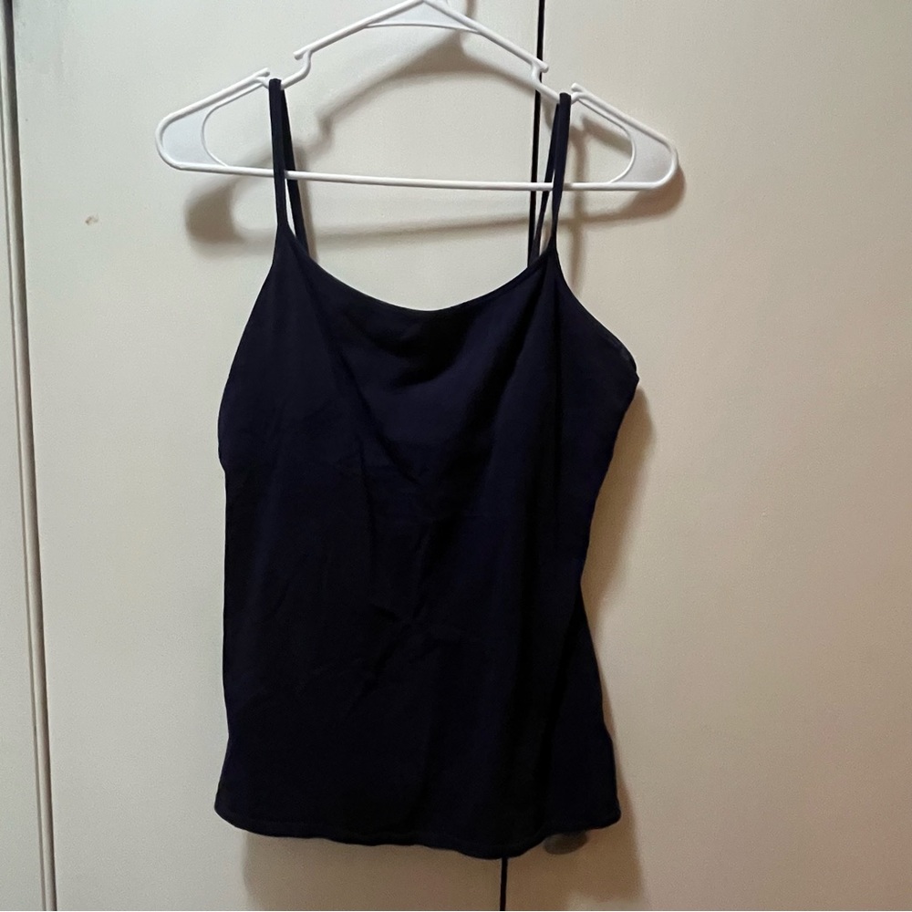 Express Navy Blue Camisole Top with Built in Bra